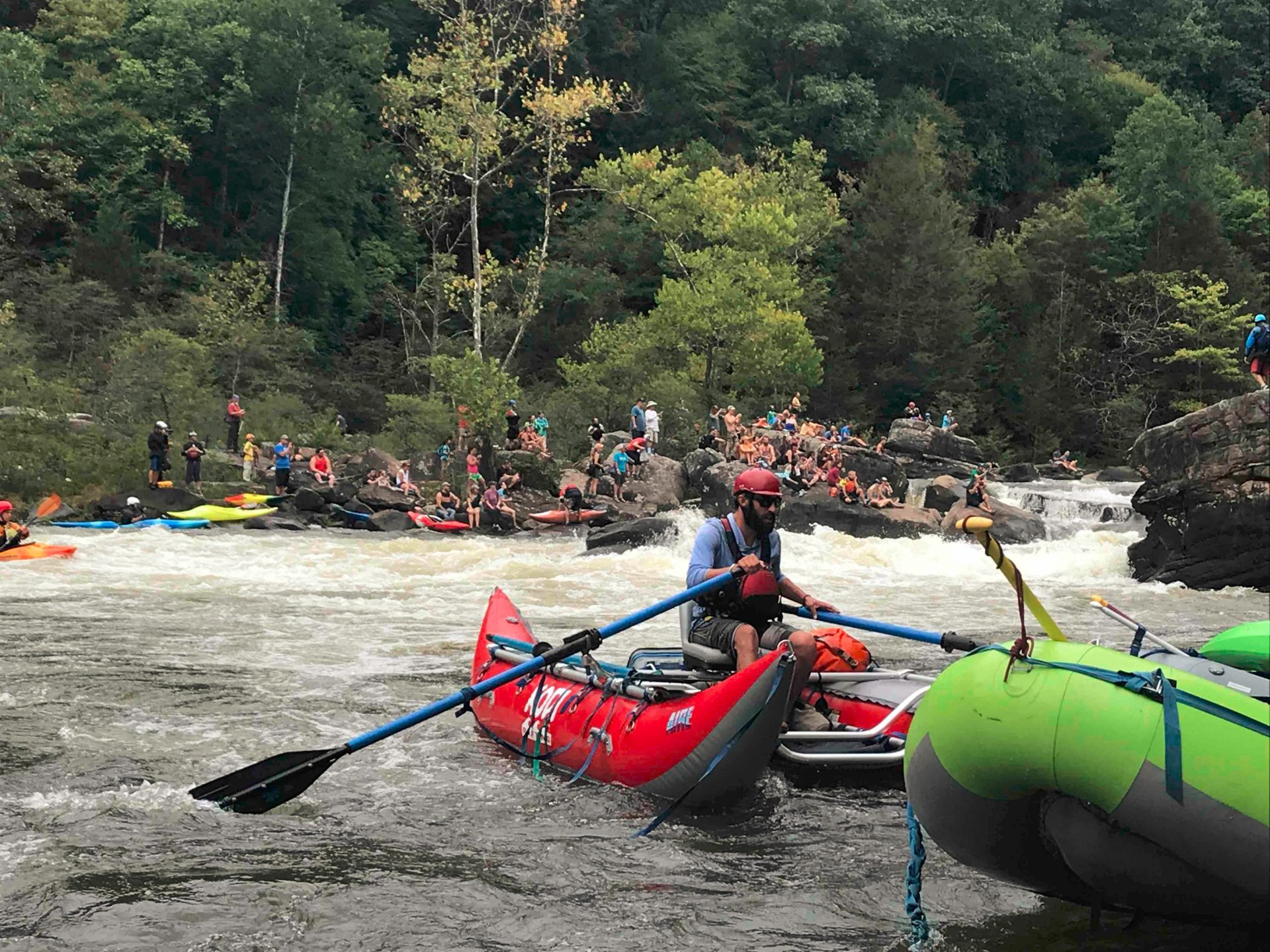 Kodi Whitewater Rafting Guiding Team At The Gauley Fest