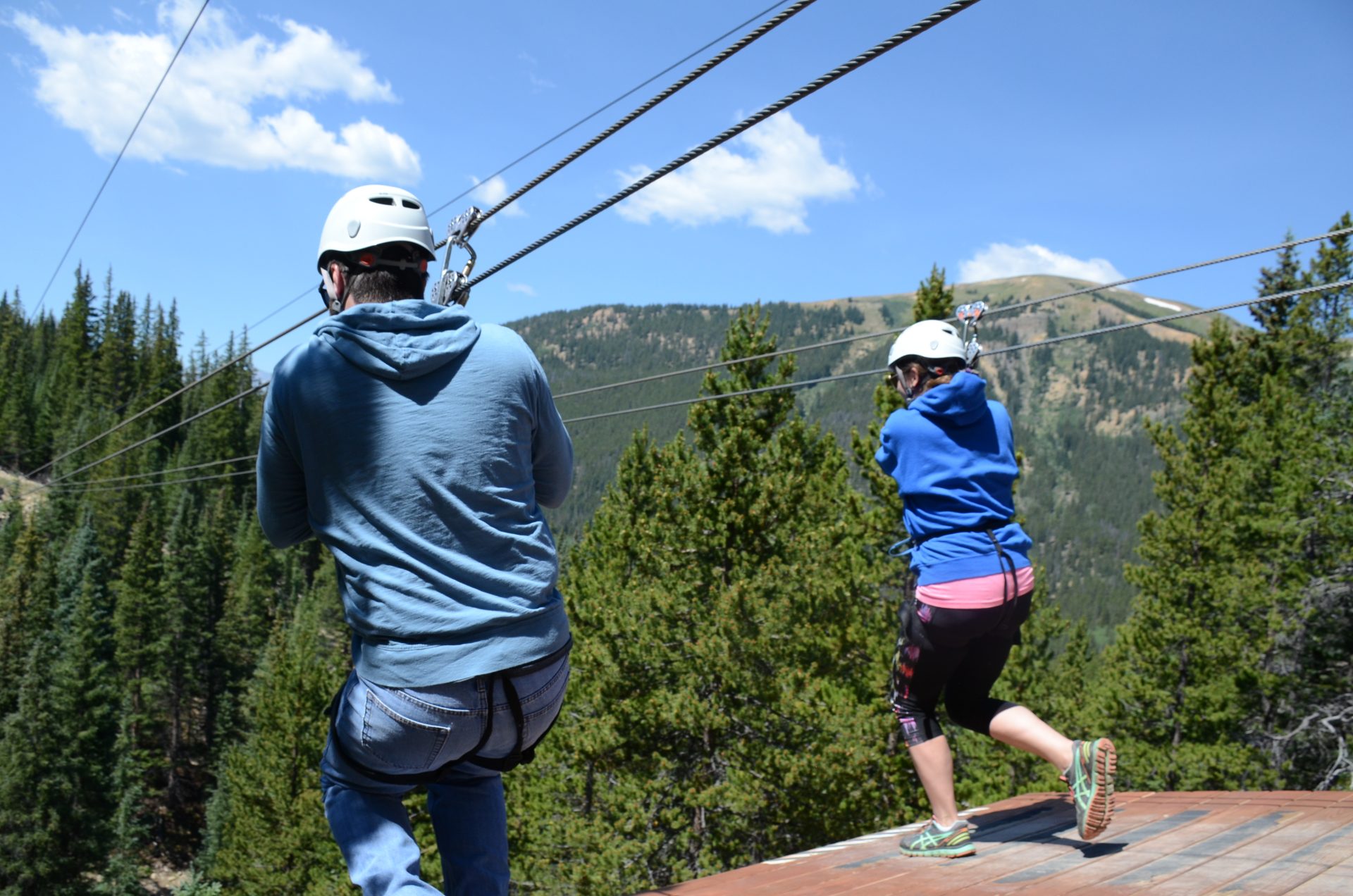 We operate the best zipline in Colorado, where fun is surpassed only by safety measures