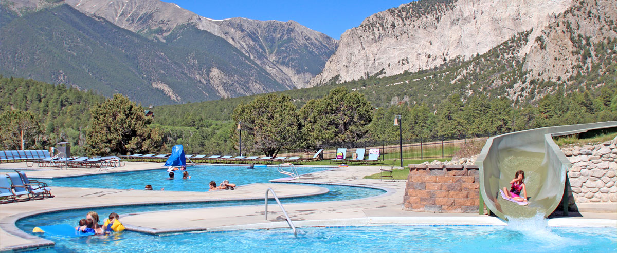 After a day of outdoor adventure and exercise, you can relax and unwind in our hot springs pool.